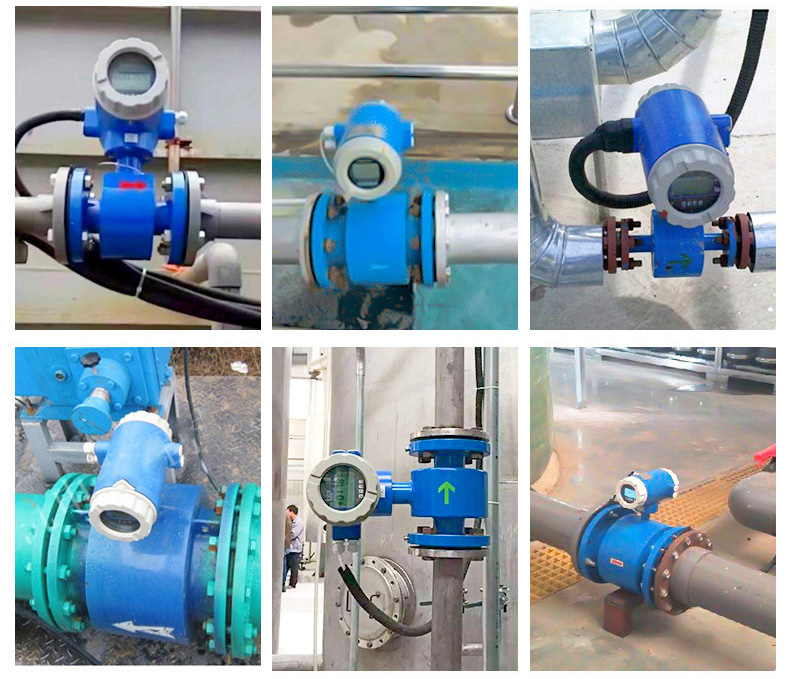 廢水電磁流量計(jì)現(xiàn)場(chǎng)安裝使用圖